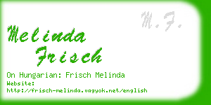 melinda frisch business card